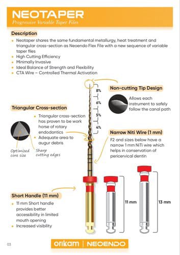 Neotaper Rotary Files F1-21MM